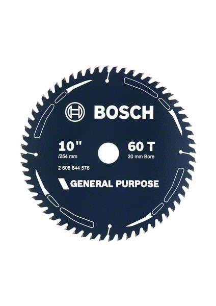 BOSCH WOOD SAW BLADE 10'' X 30/1''/25 X 60 TEETH 